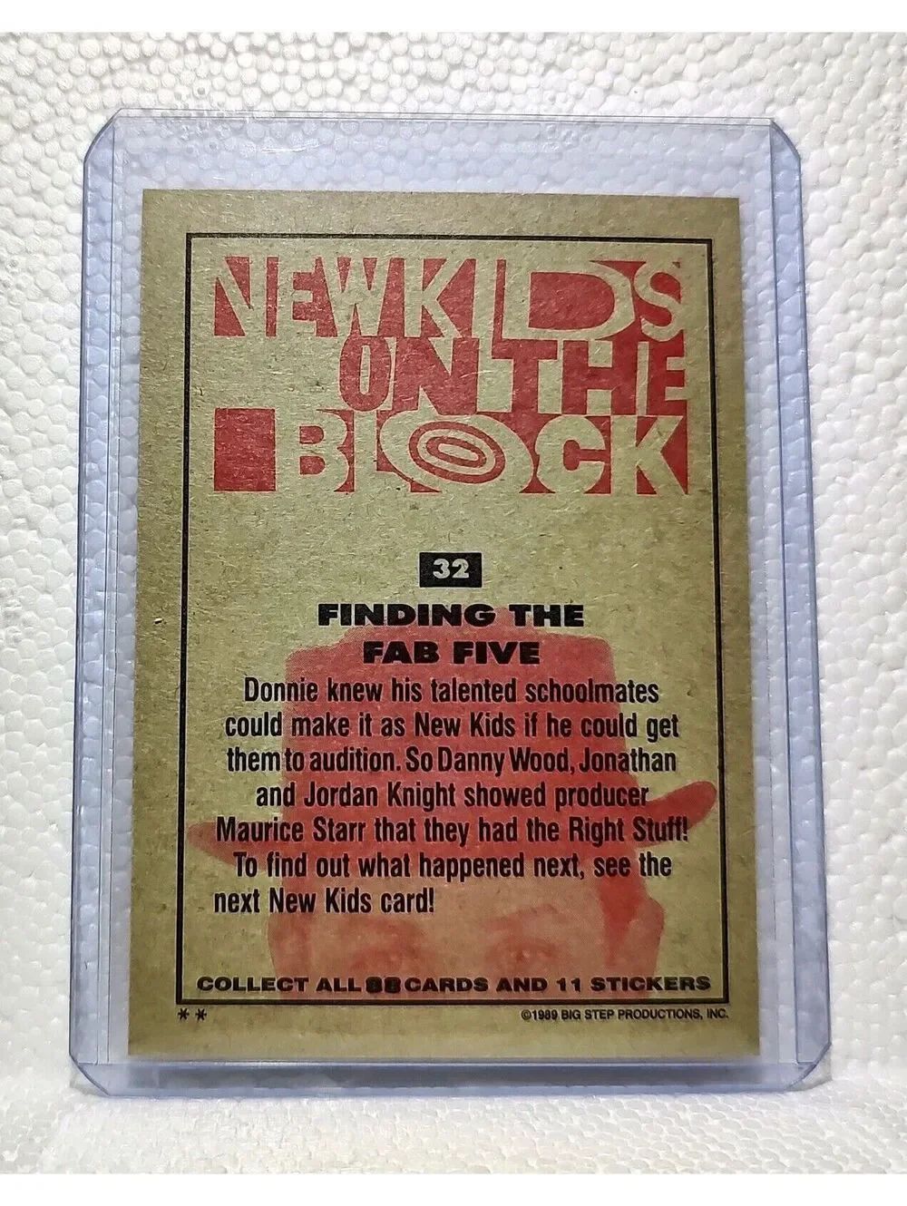 Finding the Fab Five 1989 New Kids on the Block #32 Trading Card